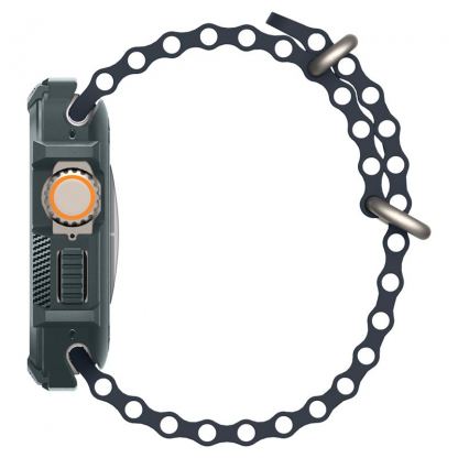 Spigen Rugged Armor Case - удароустойчив TPU кейс за Apple Watch Ultra 49мм (тъмносив) 5