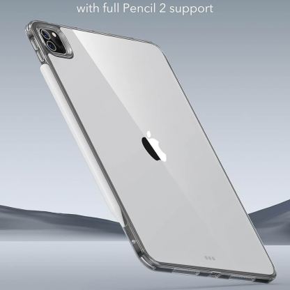 ESR Classic Hybrid Case - удароустойчив хибриден кейс за iPad Pro 11 (2024) (черен-прозрачен) 2