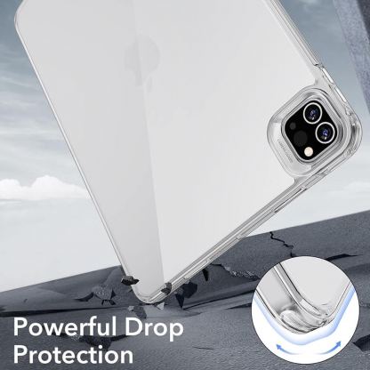 ESR Classic Hybrid Case - удароустойчив хибриден кейс за iPad Pro 13 (2024) (прозрачен) 3