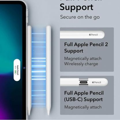 ESR Classic Hybrid Case - удароустойчив хибриден кейс за iPad Air 13 (2024) (прозрачен) 5