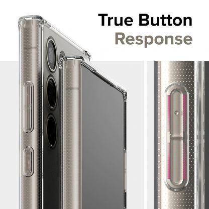 Ringke Fusion Case - хибриден удароустойчив кейс за Samsung Galaxy S24 Ultra (прозрачен-мат) 2