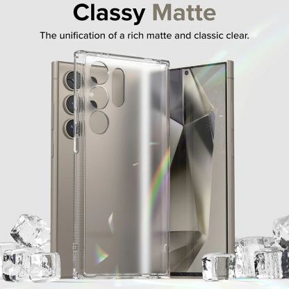 Ringke Fusion Case - хибриден удароустойчив кейс за Samsung Galaxy S24 Ultra (прозрачен-мат) 4