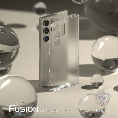 Ringke Fusion Case - хибриден удароустойчив кейс за Samsung Galaxy S24 Ultra (прозрачен-мат) 6