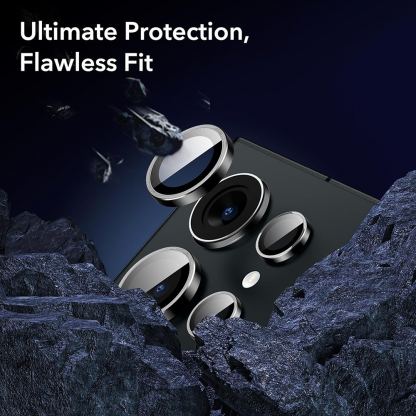 ESR Tempered Glass Camera Lens Protector 2 Pack - 2 комплекта предпазни стъклени лещи за камерата на Samsung Galaxy S24 Ultra (черен)  4