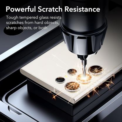 ESR Tempered Glass Camera Lens Protector - предпазни стъклени лещи за камерата на Samsung Galaxy S24 Ultra (сребрист)  4