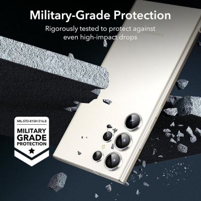 ESR Tempered Glass Camera Lens Protector - предпазни стъклени лещи за камерата на Samsung Galaxy S24 Ultra (сребрист)  6