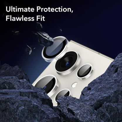 ESR Tempered Glass Camera Lens Protector 2 Pack - 2 комплекта предпазни стъклени лещи за камерата на Samsung Galaxy S24 Ultra (прозрачен)  3