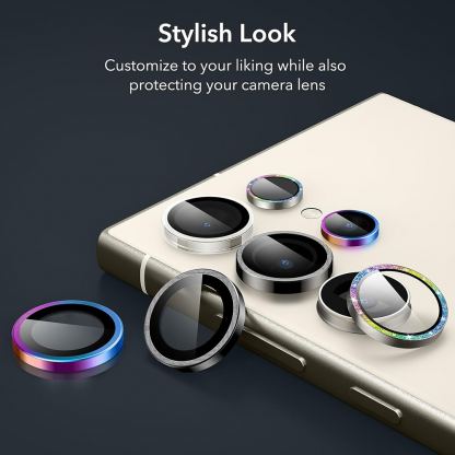 ESR Tempered Glass Camera Lens Protector - предпазни стъклени лещи за камерата на Samsung Galaxy S24 Ultra (хамелеон)  2