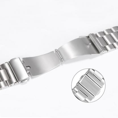 Techsuit Watchband W036 - стоманена, неръждаема каишка за Apple Watch 38мм, 40мм, 41мм, 42мм (2024) (сребрист) 3