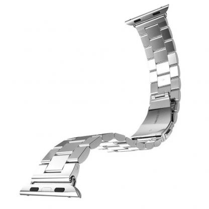 Techsuit Watchband W036 - стоманена, неръждаема каишка за Apple Watch 38мм, 40мм, 41мм, 42мм (2024) (сребрист) 5