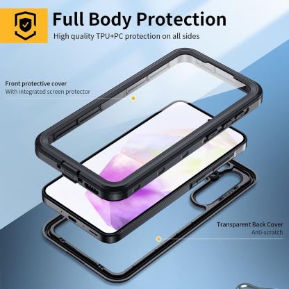 Techsuit ShellBox IP68 Waterproof Case - ударо и водоустойчив кейс за Samsung Galaxy A35 5G (черен)  3