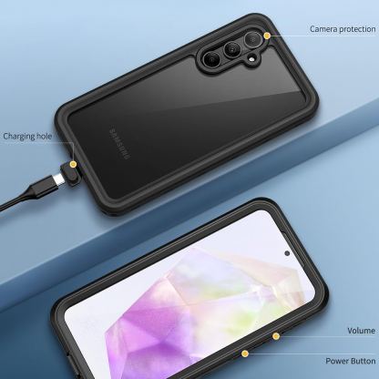 Techsuit ShellBox IP68 Waterproof Case - ударо и водоустойчив кейс за Samsung Galaxy A35 5G (черен)  4