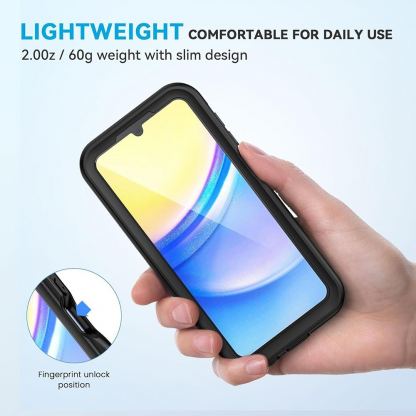 Techsuit ShellBox IP68 Waterproof Case - ударо и водоустойчив кейс за Samsung Galaxy A15 4G, Galaxy A15 5G (черен)  2