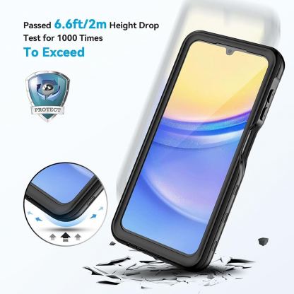 Techsuit ShellBox IP68 Waterproof Case - ударо и водоустойчив кейс за Samsung Galaxy A15 4G, Galaxy A15 5G (черен)  3