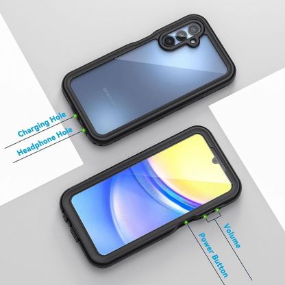 Techsuit ShellBox IP68 Waterproof Case - ударо и водоустойчив кейс за Samsung Galaxy A15 4G, Galaxy A15 5G (черен)  4