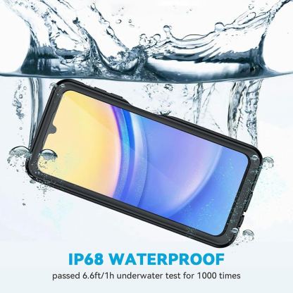 Techsuit ShellBox IP68 Waterproof Case - ударо и водоустойчив кейс за Samsung Galaxy A15 4G, Galaxy A15 5G (черен)  5