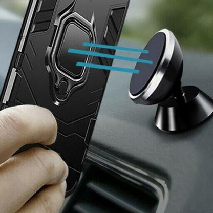 Techsuit Silicone Shield Case - хибриден удароустойчив кейс с пръстен против изпускане за Xiaomi 14 Ultra (черен)  3