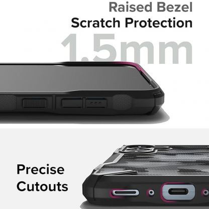 Ringke Fusion-X Case - хибриден удароустойчив кейс за Samsung Galaxy A35 5G (черен-камуфлаж) 3