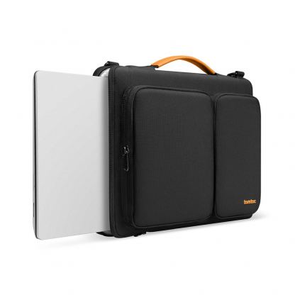 Tomtoc Defender Laptop Briefcase - текстилна чанта с дръжки и презрамка за MacBook Pro 16 и преносими компютри до 16 инча (черен) 2