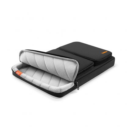 Tomtoc Defender Laptop Briefcase - текстилна чанта с дръжки и презрамка за MacBook Pro 16 и преносими компютри до 16 инча (черен) 4