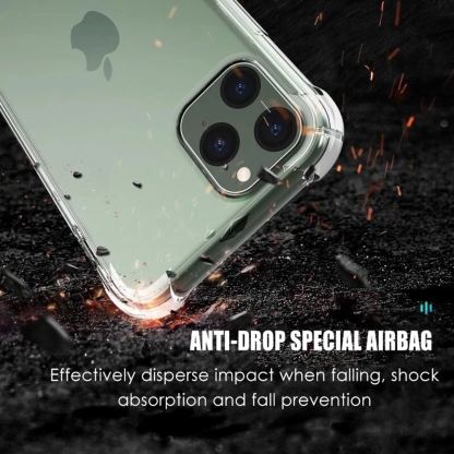 Techsuit Shockproof Clear Silicone Case - удароустойчив силиконов (TPU) калъф за iPhone 15 Pro Max (прозрачен)  5