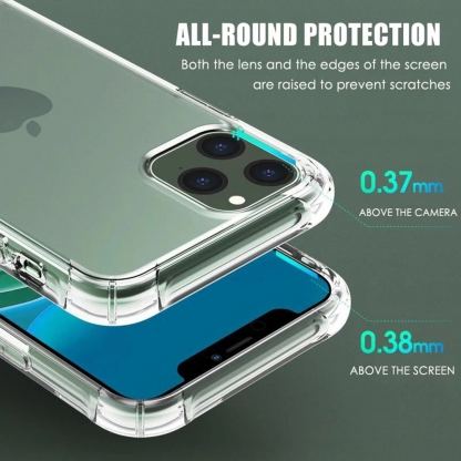 Techsuit Shockproof Clear Silicone Case - удароустойчив силиконов (TPU) калъф за iPhone 15 Pro (прозрачен)  4