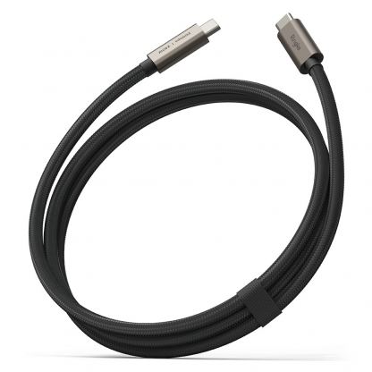 Ringke USB-C to USB-C Data Cable 240W - кабел с бързо зареждане за устройства с USB-C порт (100 см) (черен)  5