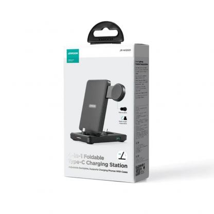 JoyRoom Samsung Galaxy USB-C 4in1 Charging Station (JR-WQS01) - сгъваема док станция за Samsung устройства с USB-C, Galaxy Watch и Galaxy Buds (черен) 2