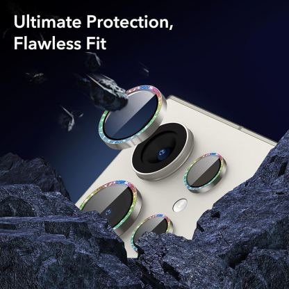 ESR Tempered Glass Camera Lens Protector - предпазни стъклени лещи за камерата на Samsung Galaxy S24 Ultra (шарен)  3