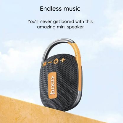 Hoco Easy Joy Sports Wireless Bluetooth Speaker 5W - портативен безжичен блутут спийкър (с карабинер) за мобилни устройства (черен) 5