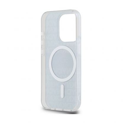 DKNY Repeat Pattern Tonal Stripe MagSafe Case - хибриден удароустойчив кейс с MagSafe за iPhone 15 Pro Max (черен) 7