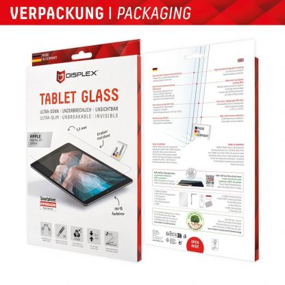 Displex Tempered Glass Screen Protector 2.5D - калено стъклено защитно покритие за дисплея на iPad Pro 13 (2024) (прозрачен) 3