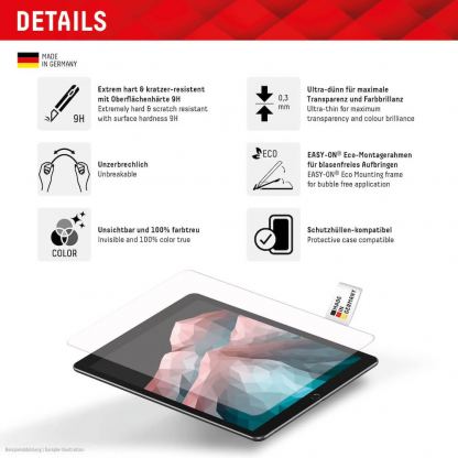 Displex Tempered Glass Screen Protector 2.5D - калено стъклено защитно покритие за дисплея на iPad Pro 13 (2024) (прозрачен) 8