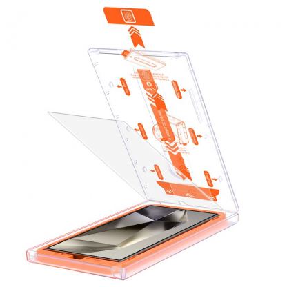 Mobile Origin Screen Guard Tempered Glass 2 Pack - 2 броя калени стъклени защитни покрития за дисплея на Samsung Galaxy S24 Ultra (прозрачен) 2