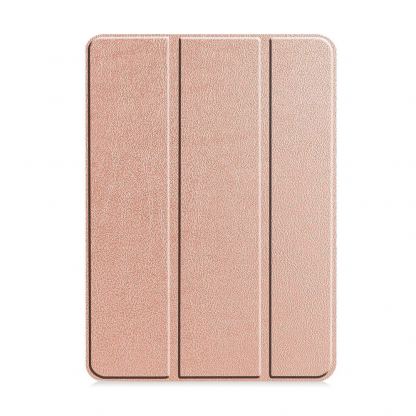 Techsuit FoldPro Leather Case - кожен кейс и поставка за iPad Pro 11 (2024) (розово злато) 3