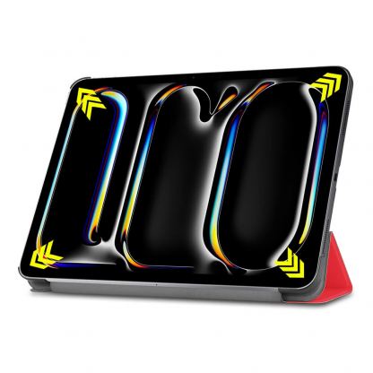 Techsuit FoldPro Leather Case - кожен кейс и поставка за iPad Pro 11 (2024) (червен) 3