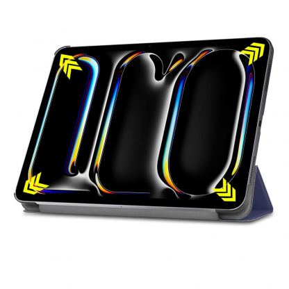 Techsuit FoldPro Leather Case - кожен кейс и поставка за iPad Pro 11 (2024) (син) 5