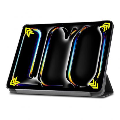 Techsuit FoldPro Leather Case - кожен кейс и поставка за iPad Pro 13 (2024) (черен) 5