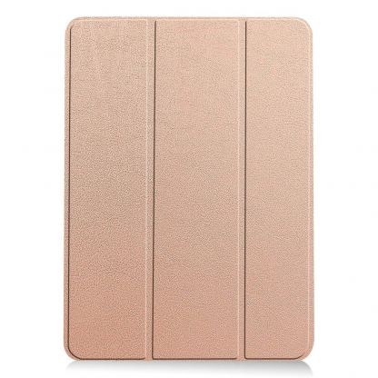 Techsuit FoldPro Leather Case - кожен кейс и поставка за iPad Air 13 (2024) (розово злато) 3