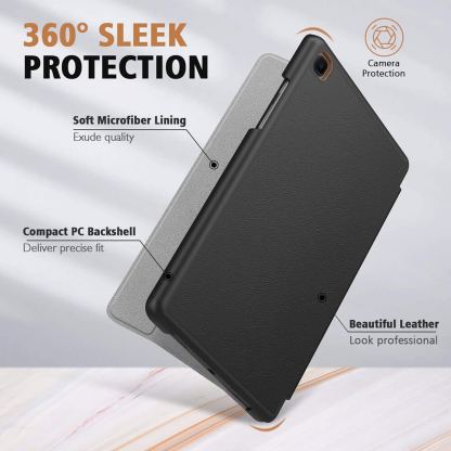 Techsuit FoldPro Leather Case - кожен кейс и поставка за iPad Air 13 (2024) (син) 7