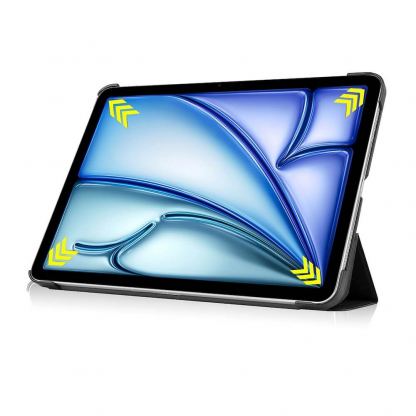 Techsuit FoldPro Leather Case - кожен кейс и поставка за iPad Air 11 (2024) (черен) 5