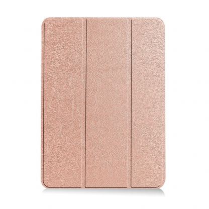 Techsuit FoldPro Leather Case - кожен кейс и поставка за iPad Air 11 (2024) (розово злато) 3