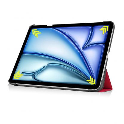 Techsuit FoldPro Leather Case - кожен кейс и поставка за iPad Air 11 (2024) (червен) 3