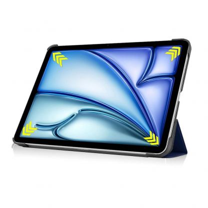 Techsuit FoldPro Leather Case - кожен кейс и поставка за iPad Air 11 (2024) (син) 5