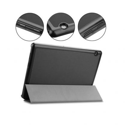 Tactical Book Tri Fold Case - калъф от изкуствена кожа и поставка за iPad Air 11 (2024), iPad Air 5 (2022), iPad Air 4 (2020) (черен) 2