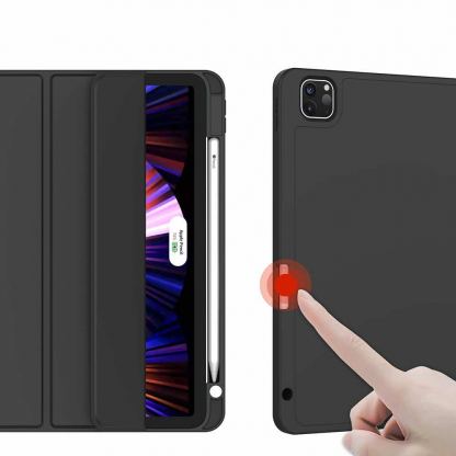 Techsuit Flex Trifold Case - термополиуретанов (TPU) кейс и поставка за iPad Pro 11 (2024) (черен) 3