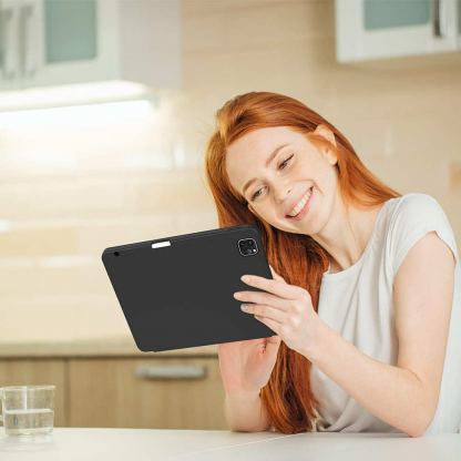 Techsuit Flex Trifold Case - термополиуретанов (TPU) кейс и поставка за iPad Pro 11 (2024) (лилав) 4