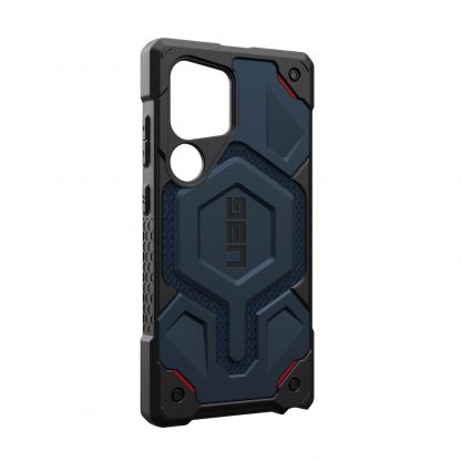 Urban Armor Gear Monarch Pro Case - удароустойчив хибриден кейс с MagSafe за Samsung Galaxy S24 Ultra (тъмносин) 3