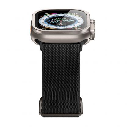 Spigen Glass GLAS.tR Slim Pro Tempered Galss - калено стъклено защитно покритие с алуминиева рамка за Apple Watch Ultra 49мм (титан-прозрачен) 9