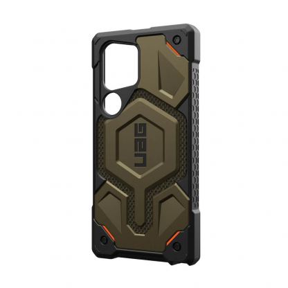 Urban Armor Gear Monarch Pro Case - удароустойчив хибриден кейс с MagSafe за Samsung Galaxy S24 Ultra (платинен) 2